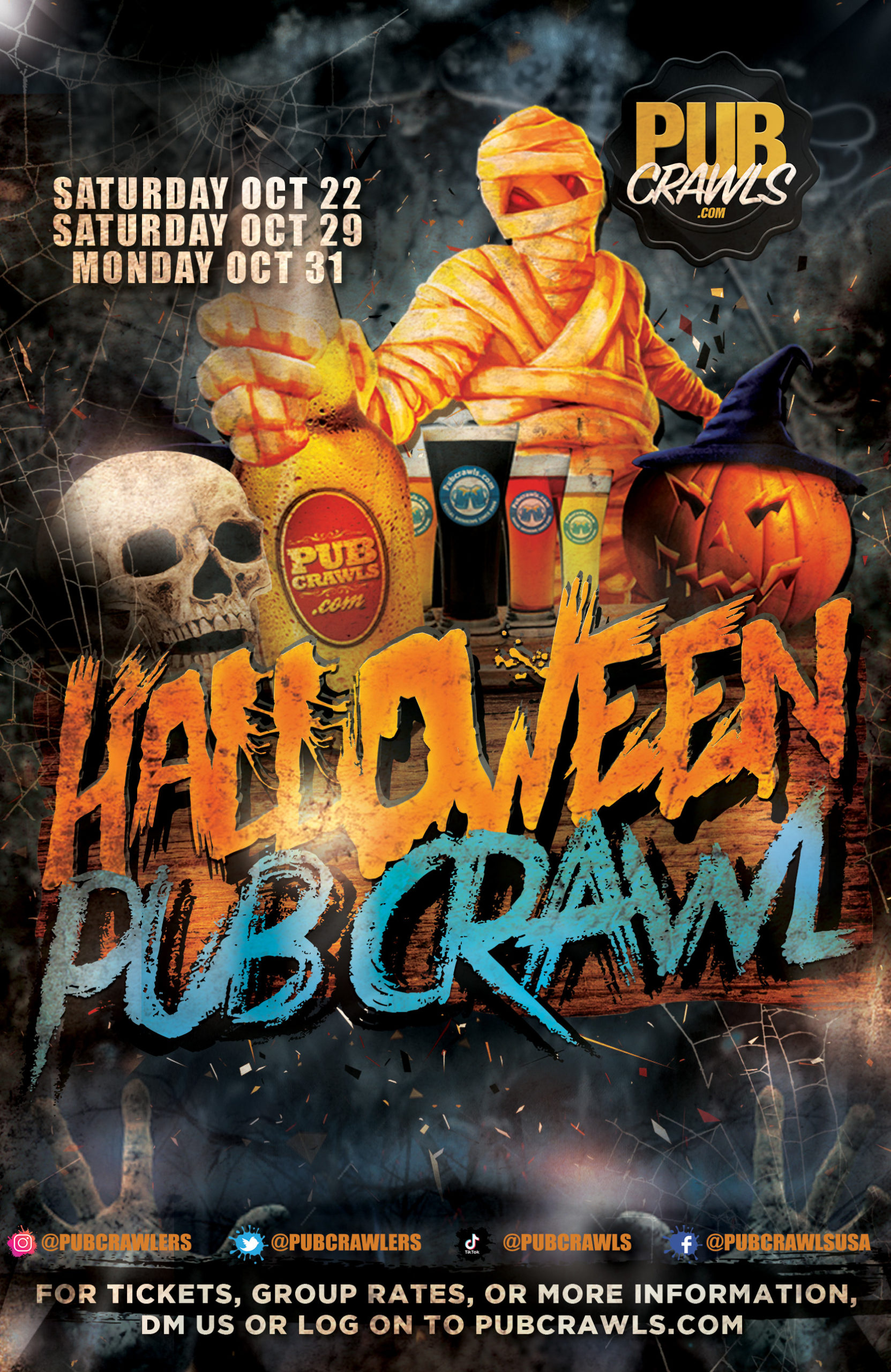 Fenway Fright Night Boston Halloween Pub Crawl 10/22/22