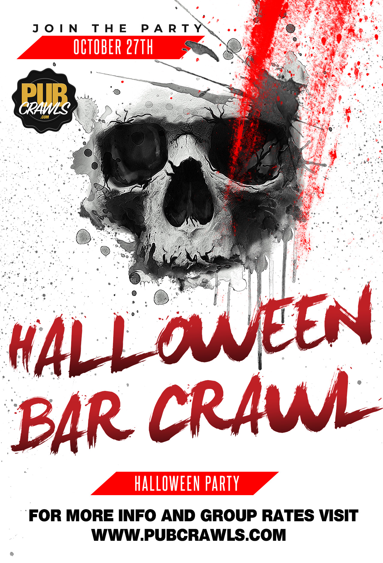 Pup Crawl & Costume Contest flyer